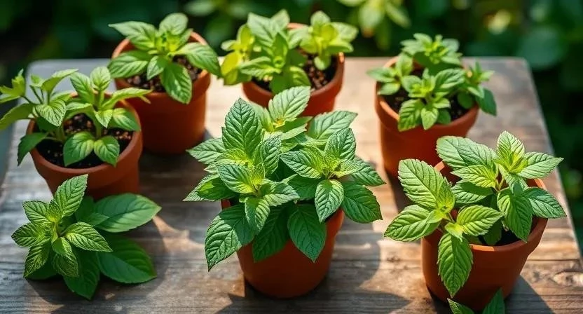 Размножение мяты и мелиссы корневыми черенками